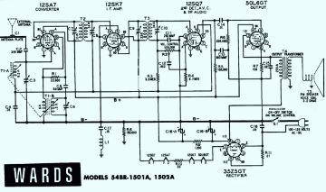 Airline 54BR 1502A schematic circuit diagram